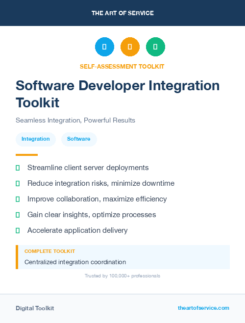 Software Developer Integration Toolkit
