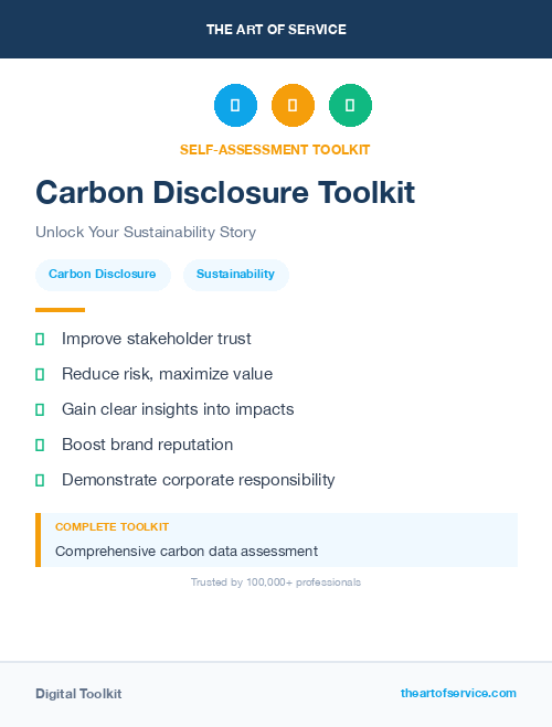 Carbon Disclosure Toolkit