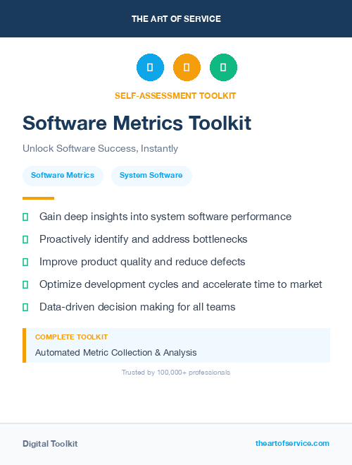 Software Metrics Toolkit