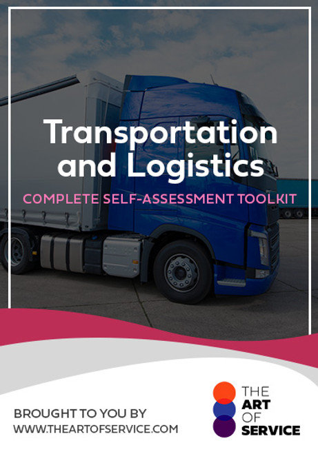 Transportation and Logistics Toolkit
