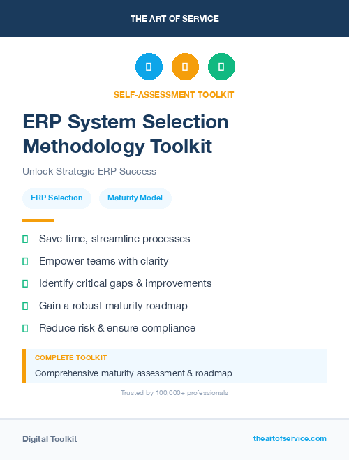 ERP System Selection Methodology Toolkit