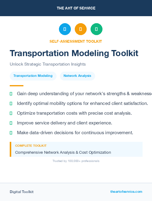Transportation Modeling Toolkit
