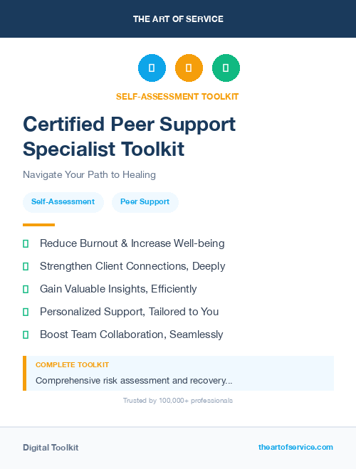 Certified Peer Support Specialist Toolkit
