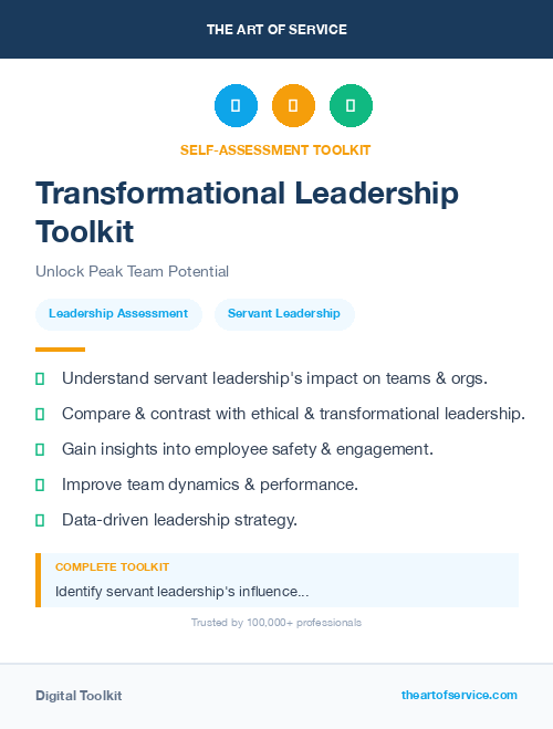 Transformational Leadership Toolkit