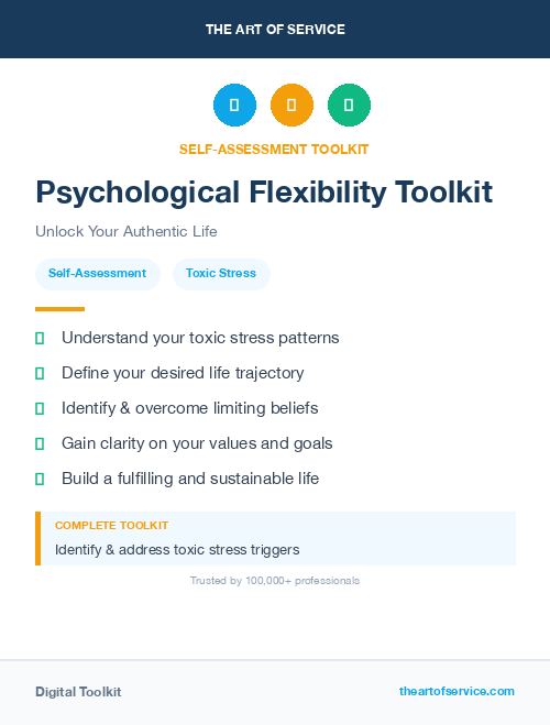 Psychological Flexibility Toolkit