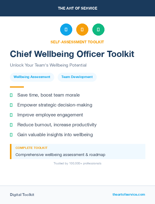 Chief Wellbeing Officer Toolkit