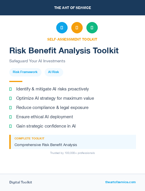 Risk Benefit Analysis Toolkit