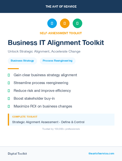 Business IT Alignment Toolkit