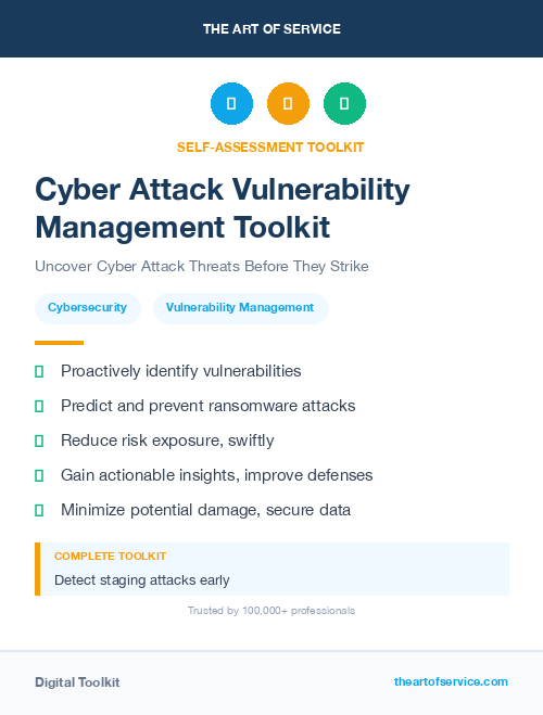 Cyber Attack Vulnerability Management Toolkit