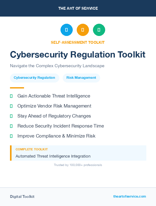Cybersecurity Regulation Toolkit