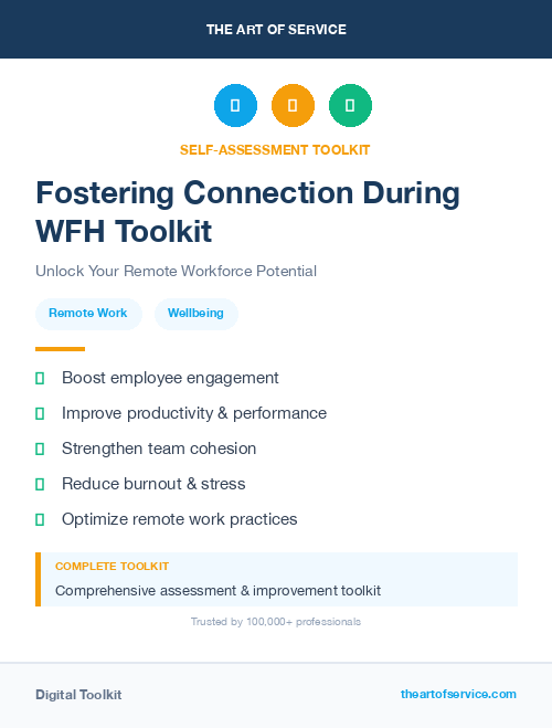 Fostering Connection During WFH Toolkit