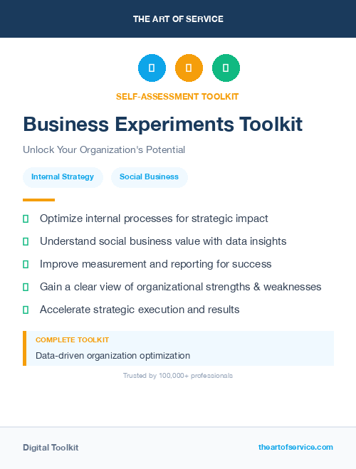 Business Experiments Toolkit