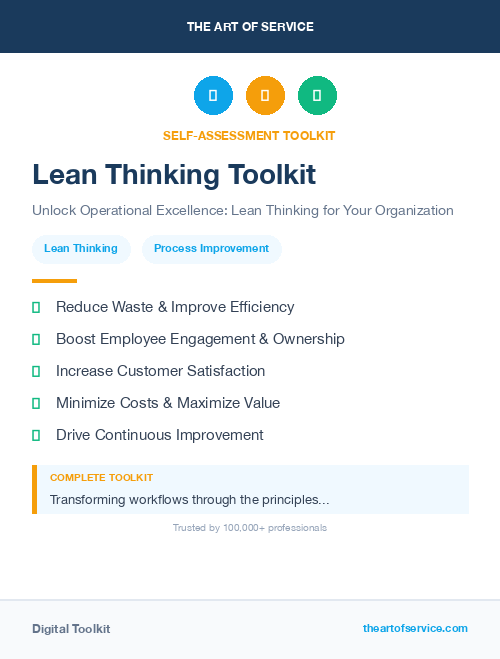 Lean Thinking Toolkit