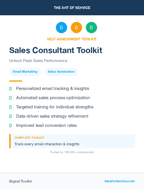 Sales Consultant Toolkit