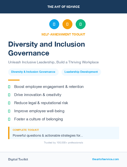Diversity and Inclusion Governance Standard Requirements