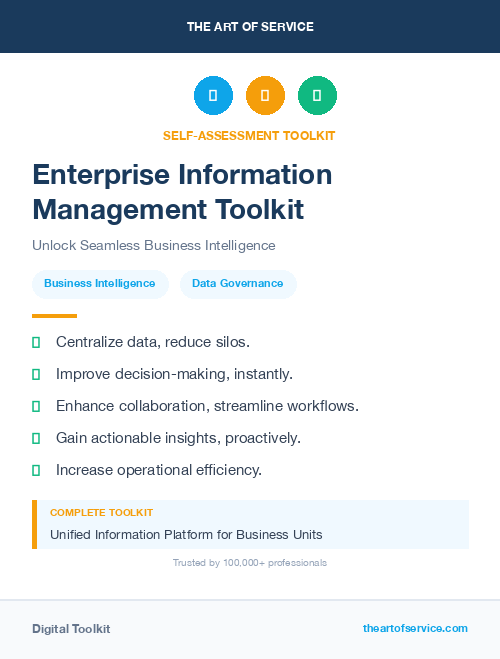 Enterprise Information Management Toolkit
