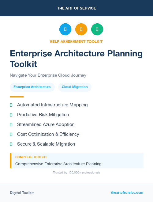 Enterprise Architecture Planning Toolkit
