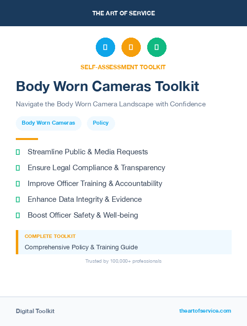 Body Worn Cameras Toolkit