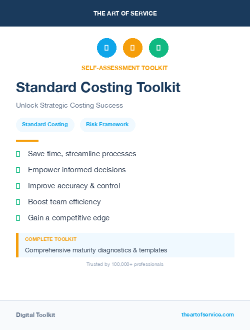 Standard Costing Toolkit
