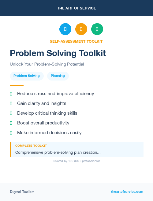 Problem Solving Toolkit