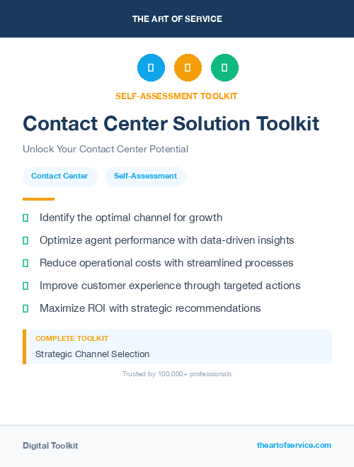 Contact Center Solution Toolkit