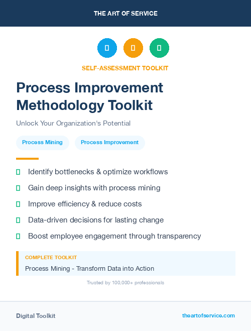 Process Improvement Methodology Toolkit