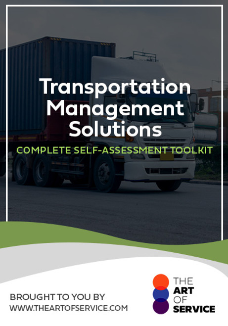 Transportation Management Solutions Toolkit