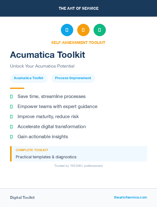 Acumatica Toolkit