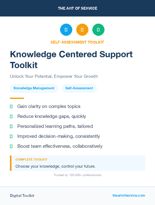 Knowledge Centered Support Toolkit