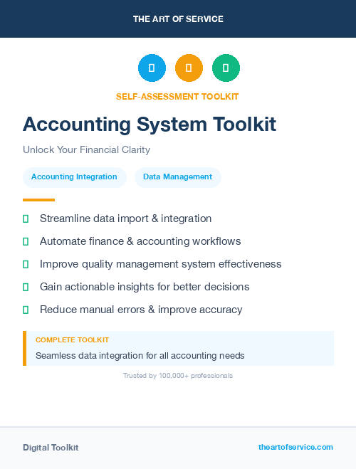 Accounting System Toolkit