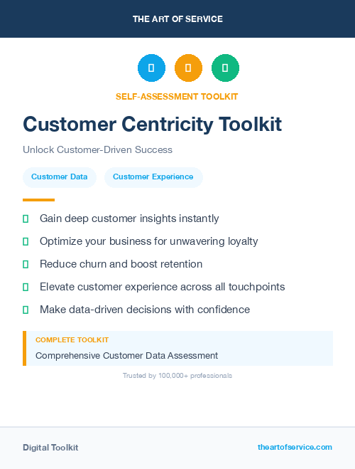 Customer Centricity Toolkit