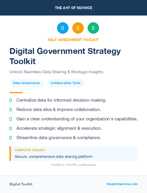 Digital Government Strategy Toolkit