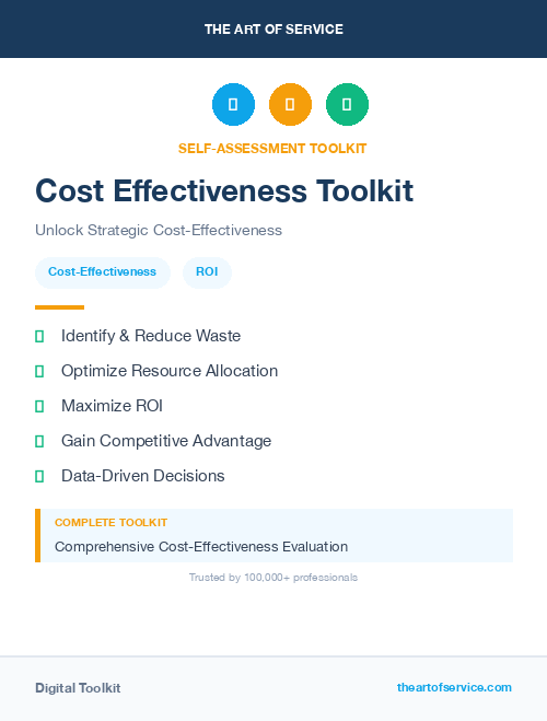 Cost Effectiveness Toolkit