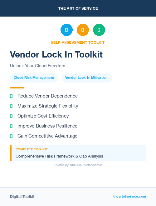 Vendor Lock In Toolkit