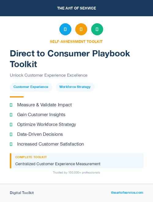 Direct to Consumer Playbook Toolkit