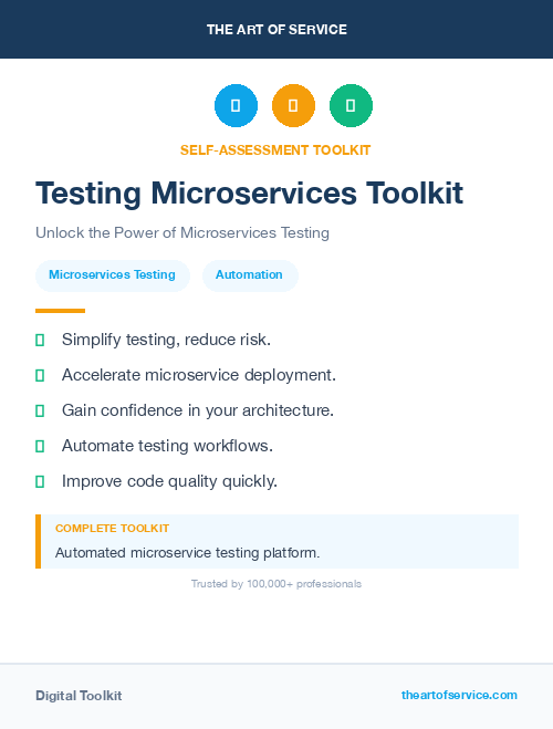 Testing Microservices Toolkit