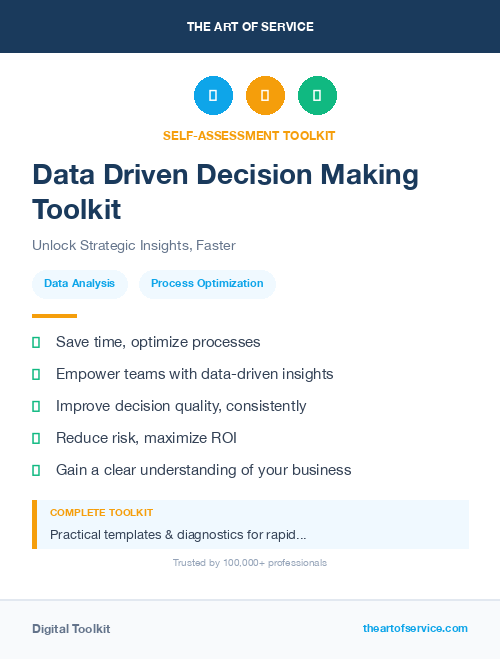 Data Driven Decision Making Toolkit