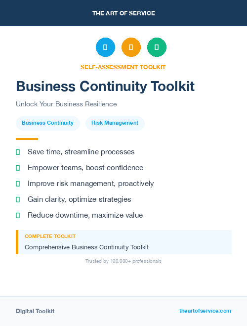 Business Continuity Toolkit