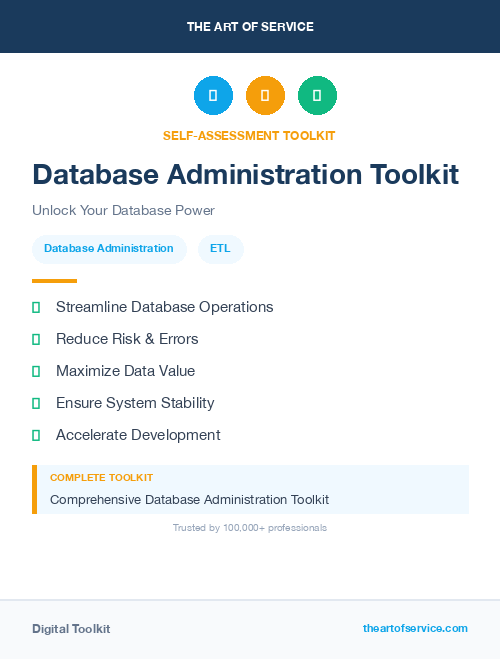 Database Administration Toolkit
