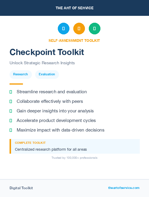 Checkpoint Toolkit