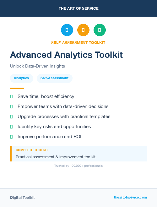 Advanced Analytics Toolkit