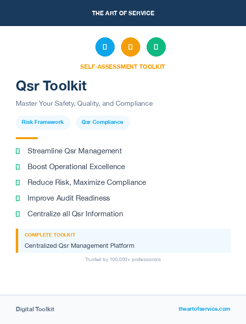Qsr Toolkit