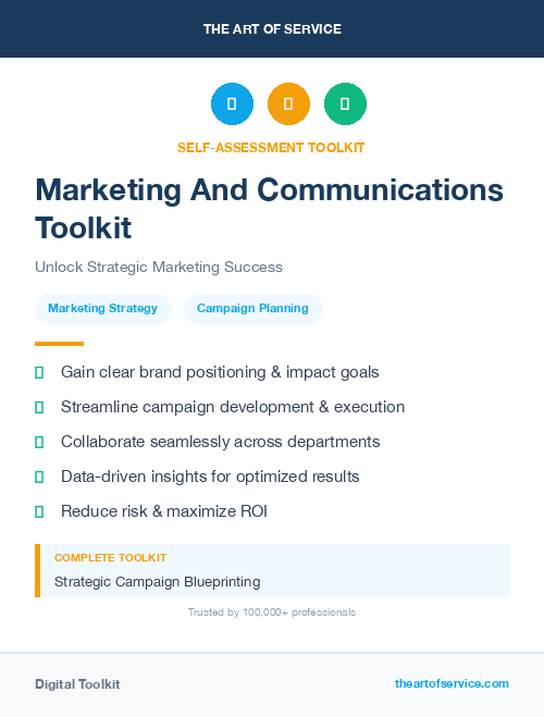 Marketing And Communications Toolkit