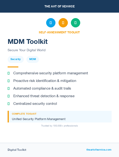 MDM Toolkit