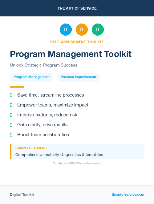 Program Management Toolkit