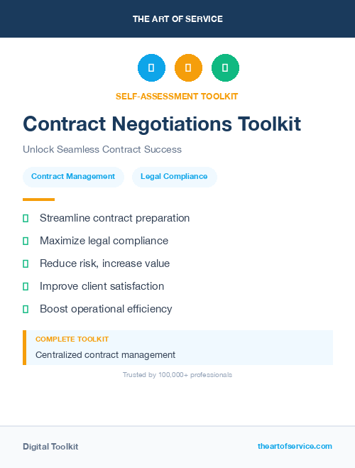 Contract Negotiations Toolkit