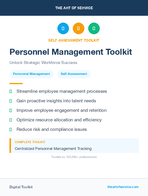Personnel Management Toolkit