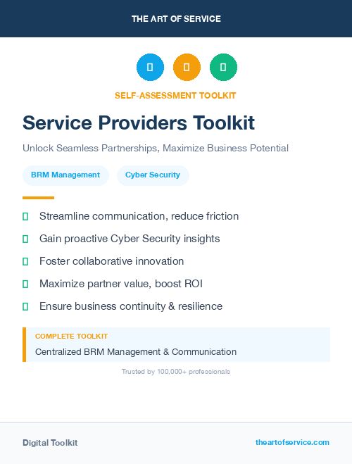 Service Providers Toolkit