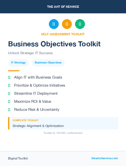 Business Objectives Toolkit