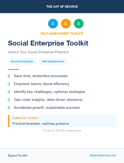 Social Enterprise Toolkit